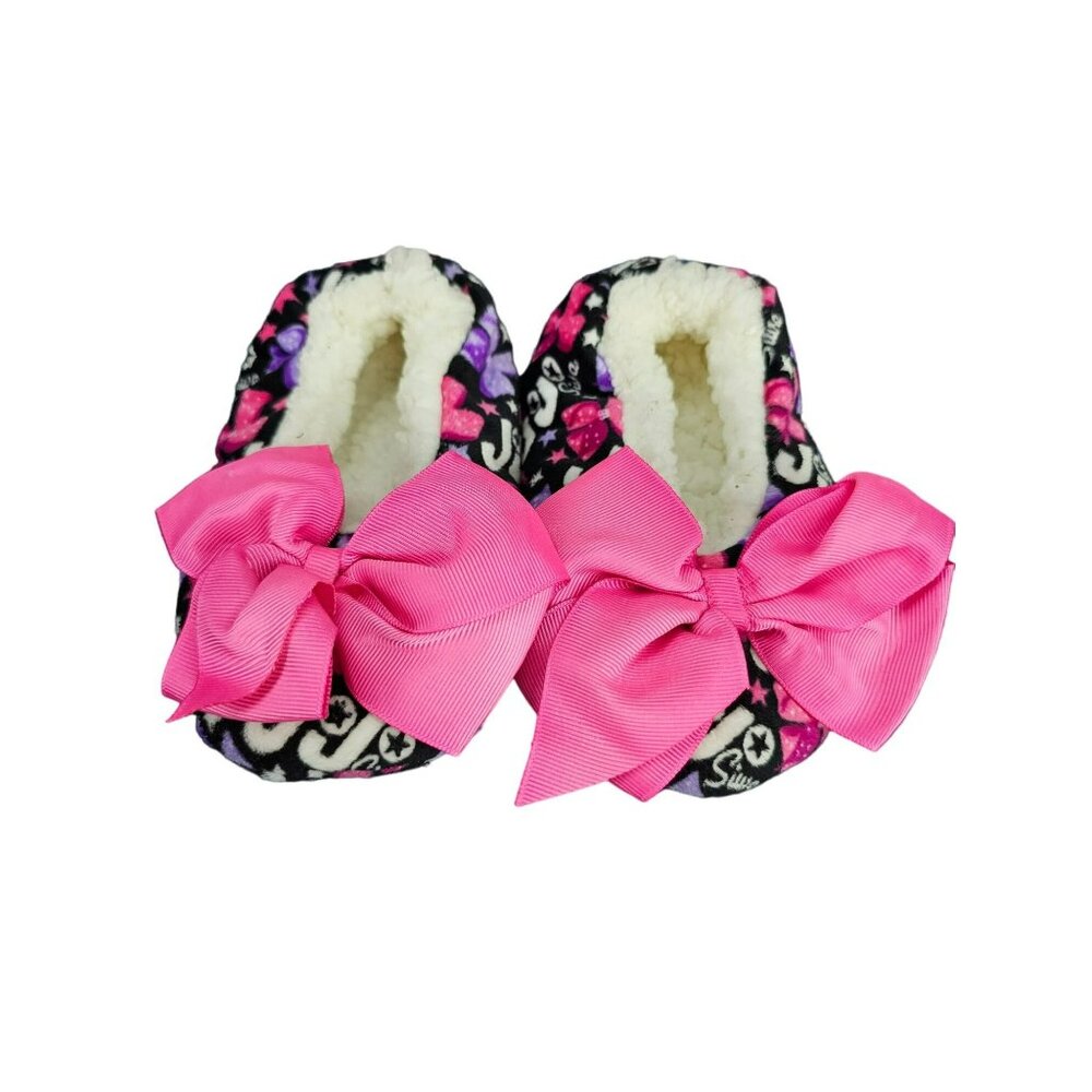 JoJo Siwa Girls Fuzzy‎ Slipper Socks Size 9/10 toddler